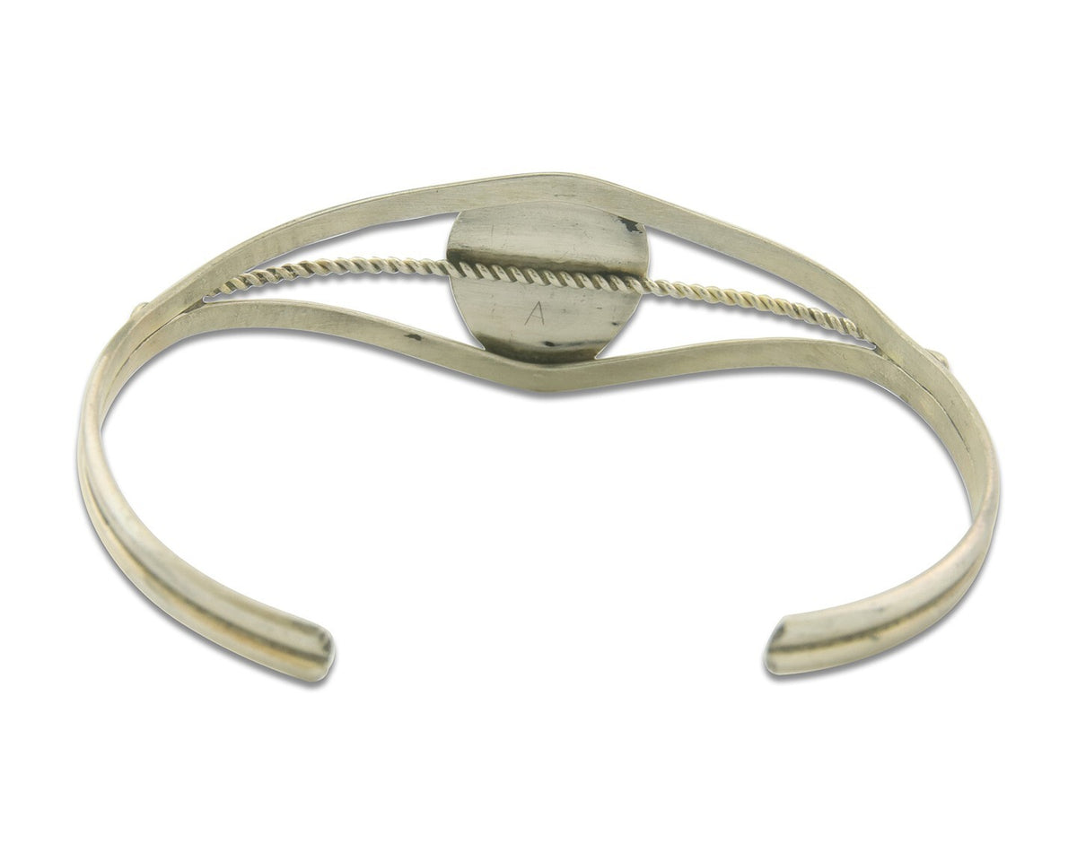 Navajo Bracelet 925 Silver Handmade Animal Claw Cuff Native American Artist C80s