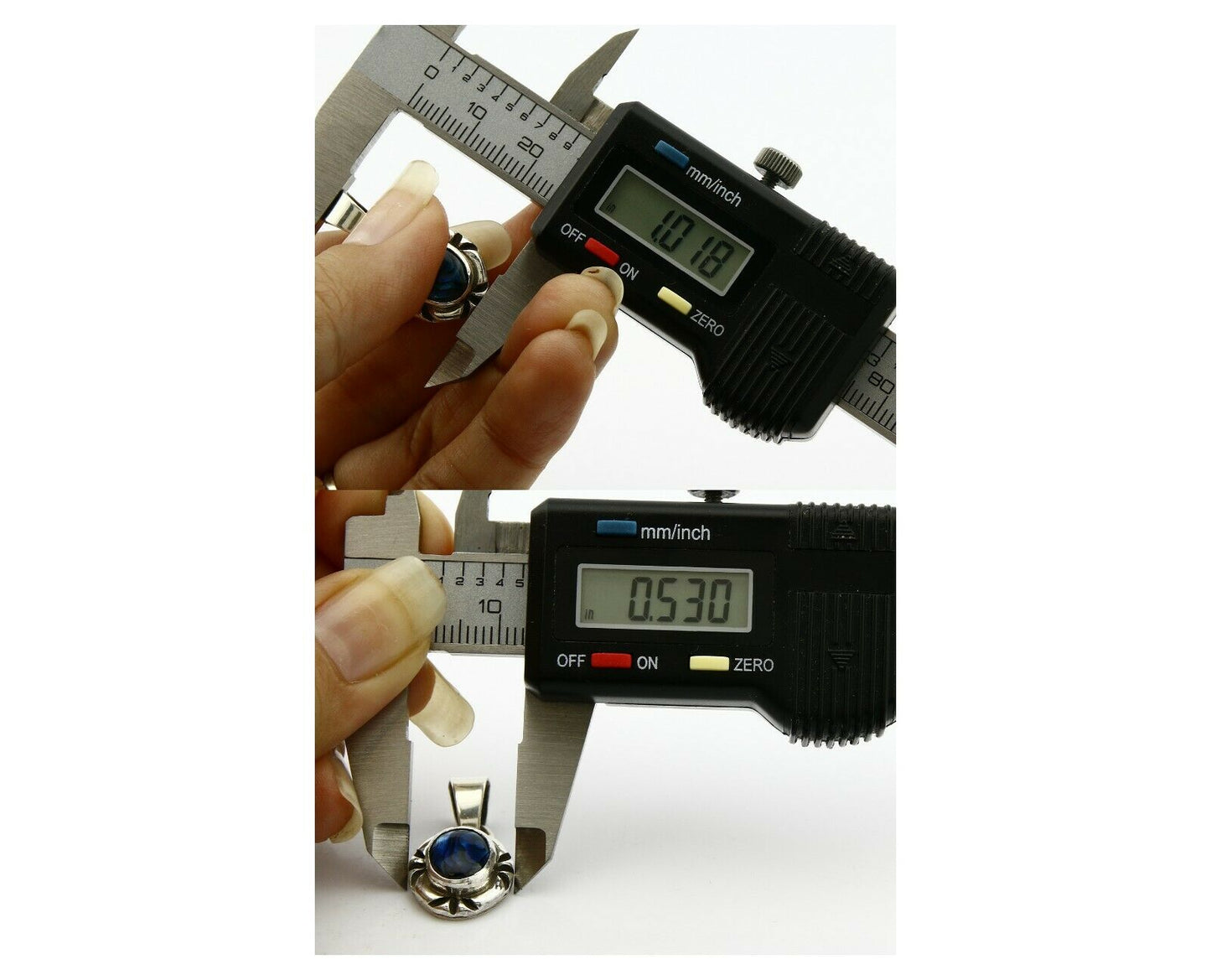 Navajo Hand Stamped Natural Mined MOP in .925 SOLID Silver Pendant