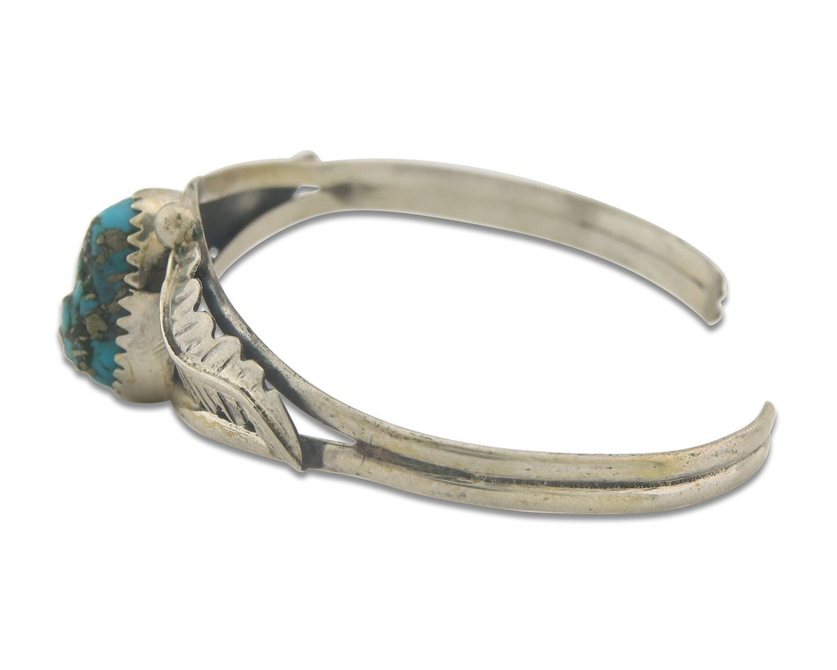 Vintage Navajo Bracelet 925 Silver Turquoise Traditional Handmade Authentic