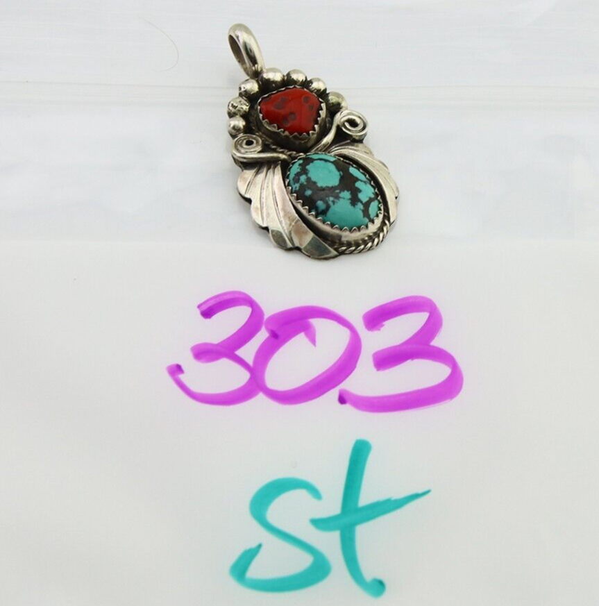 Navajo Necklace 925 Silver Spiderweb Turquoise Artist Signed Justin Morris C80s