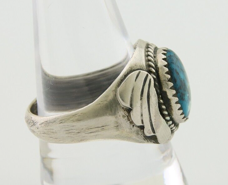 Navajo Ring 925 Silver Turquoise Turpen's Pawn Vault Artist Native C.80's