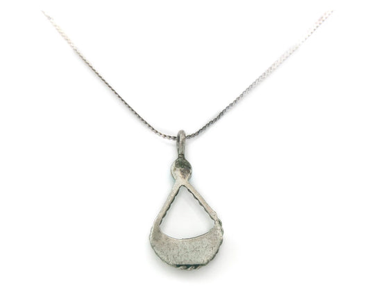 Navajo Necklace Sterling Silver Natural Blue Turquoise Vintage