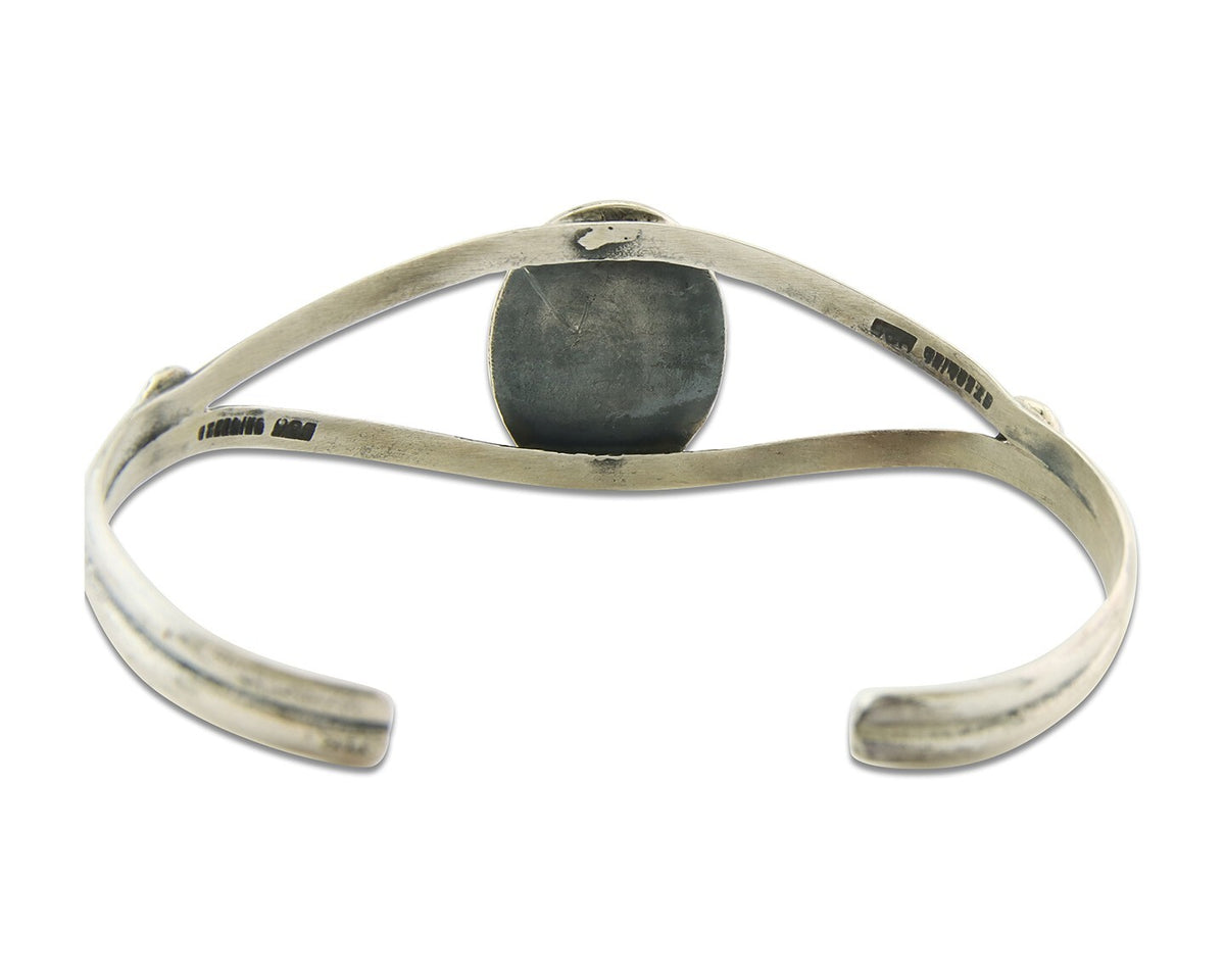 Vintage Navajo Bracelet 925 Silver Turquoise Handmade Authentic Native American