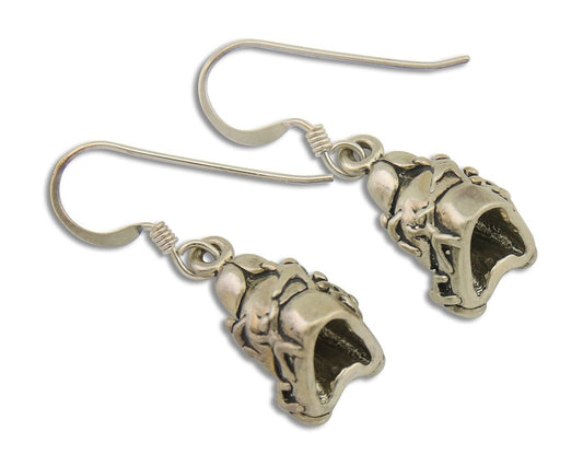 Navajo Earrings 925 Silver Dangle Indian with Kids Native American Artist C.80's