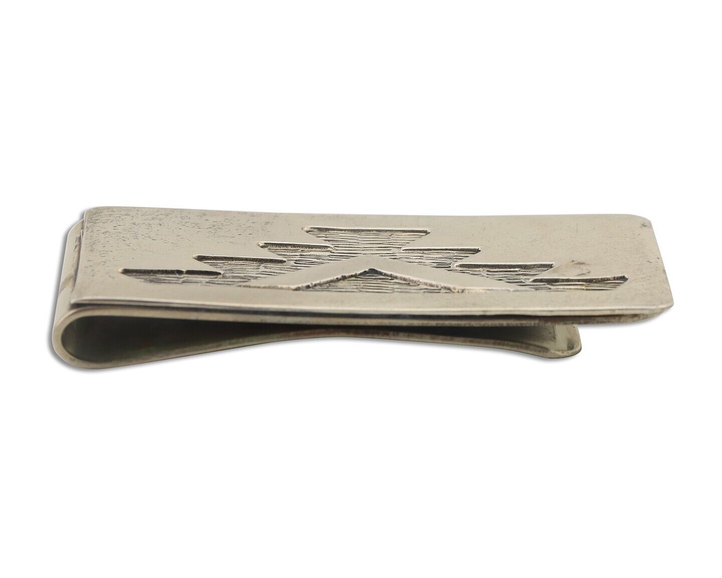Navajo Money Clip Handmade .925 Silver & .999 Nickle C.80's