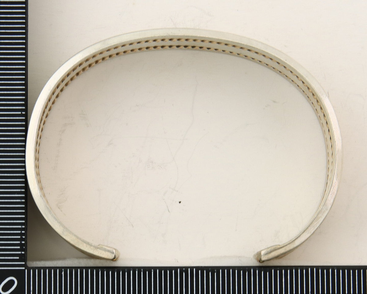 Navajo Bracelet 925 Silver & 12k Yellow Gold Filled Signed TAHE C.80's