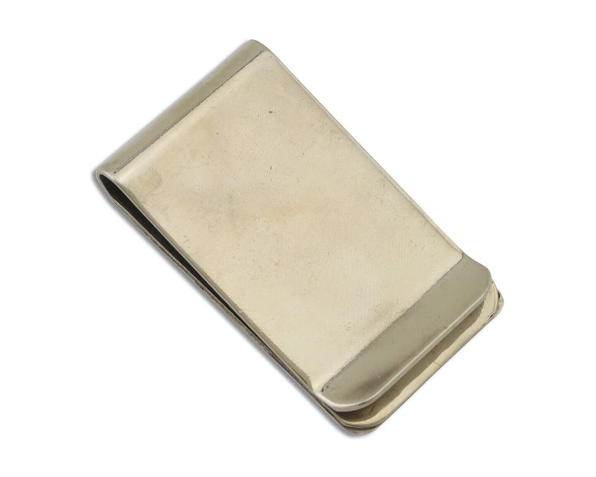 Navajo Money Clip .925 Silver Gold Plate & .999 Nickle Native Artist C.80's