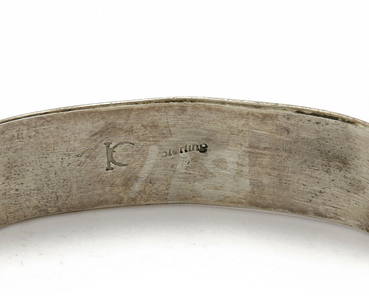 Older Navajo Irvin Chee Turquoise .925 SOLID Silver Handmade Cuff