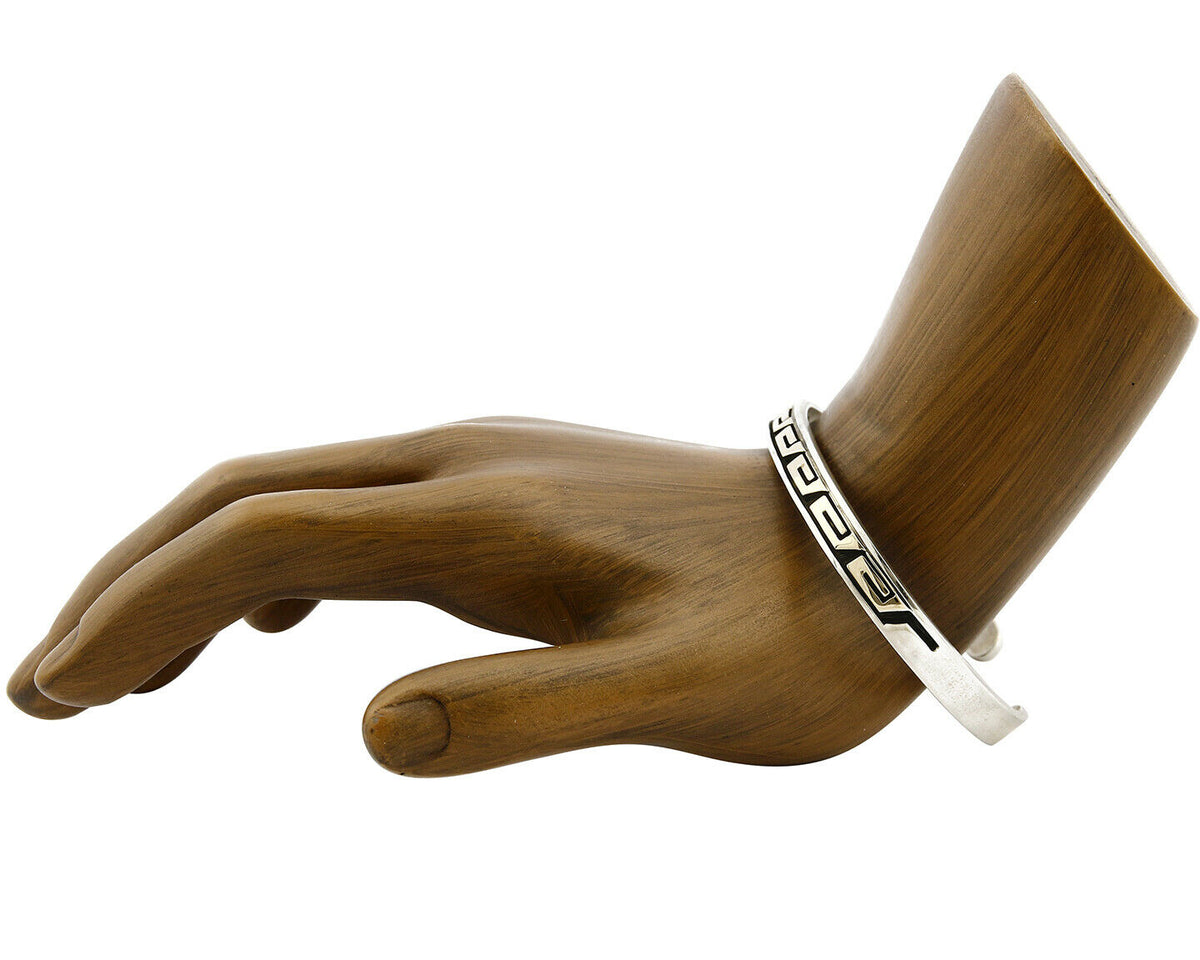 Navajo Mike Begay Bracelet .925 Silver & 14k Solid Gold Cuff C.80's