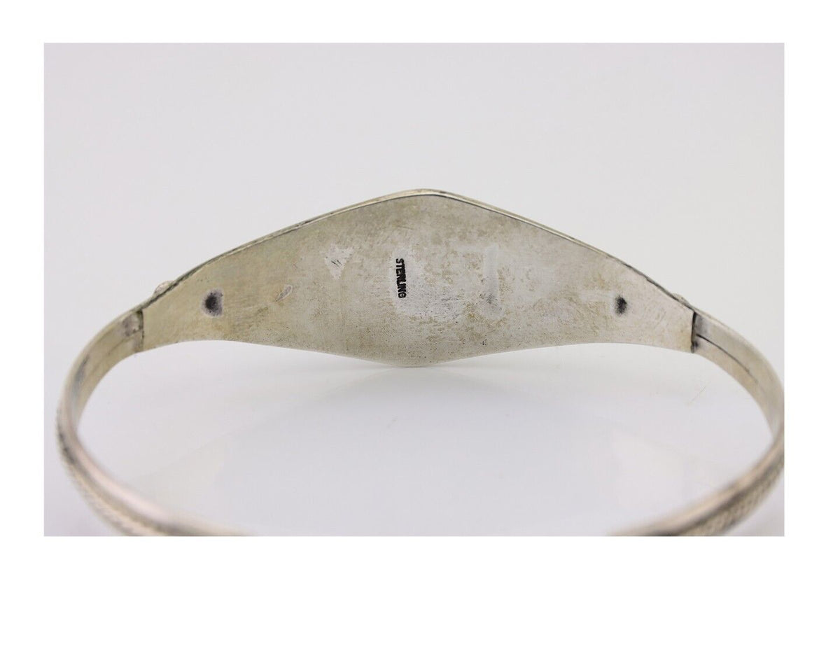 Navajo Handmade Bracelet 925 Silver Arizona Turquoise Native American C.80's