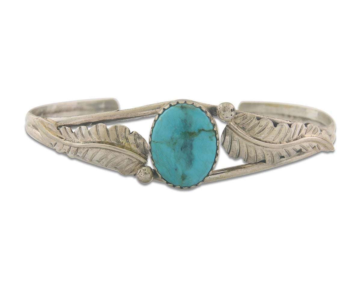 Vintage Navajo Bracelet 925 Silver Turquoise Traditional Handmade Authentic