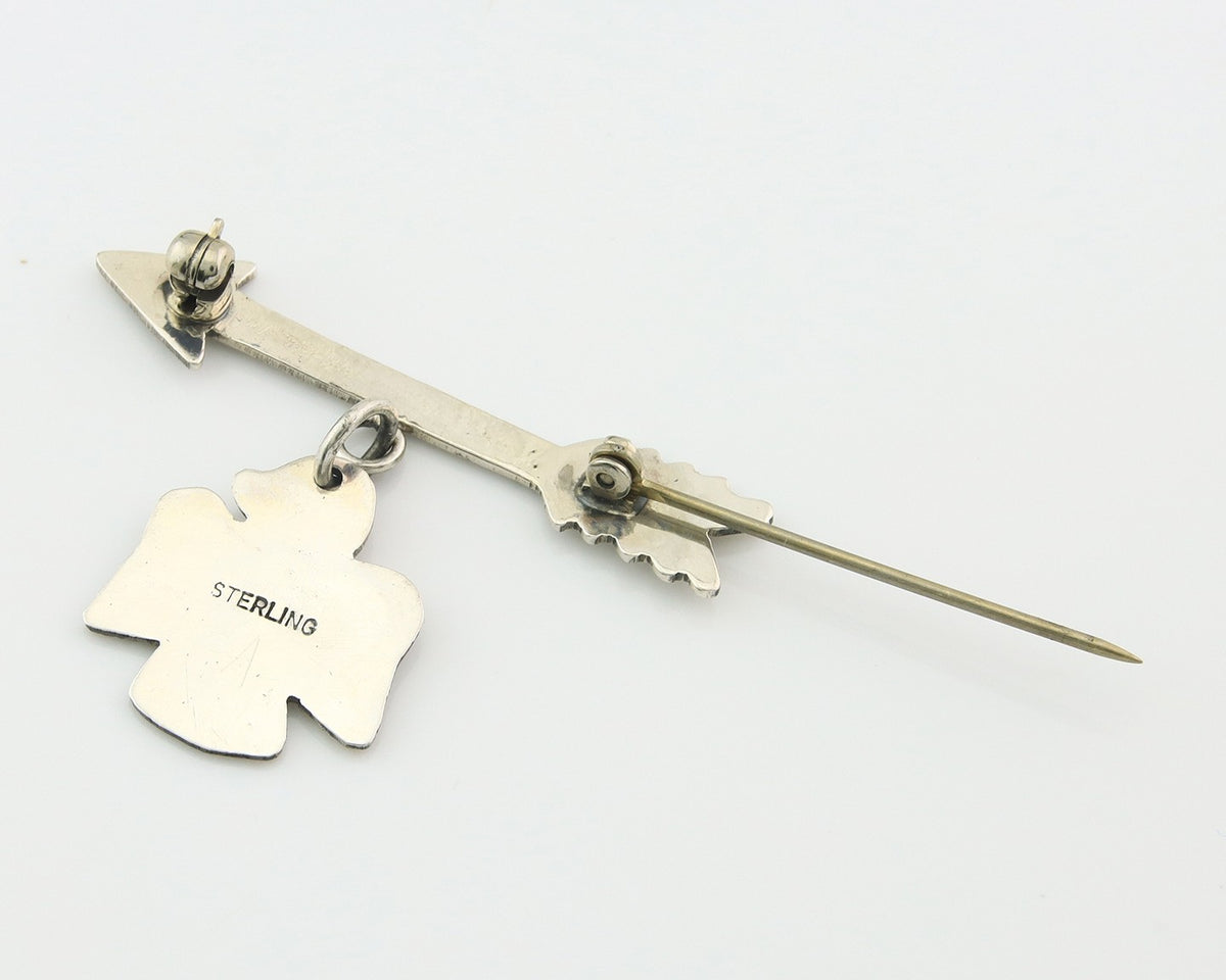 Navajo Pin Sterling Silver Thunderbird Arrow Artist Native American Artist