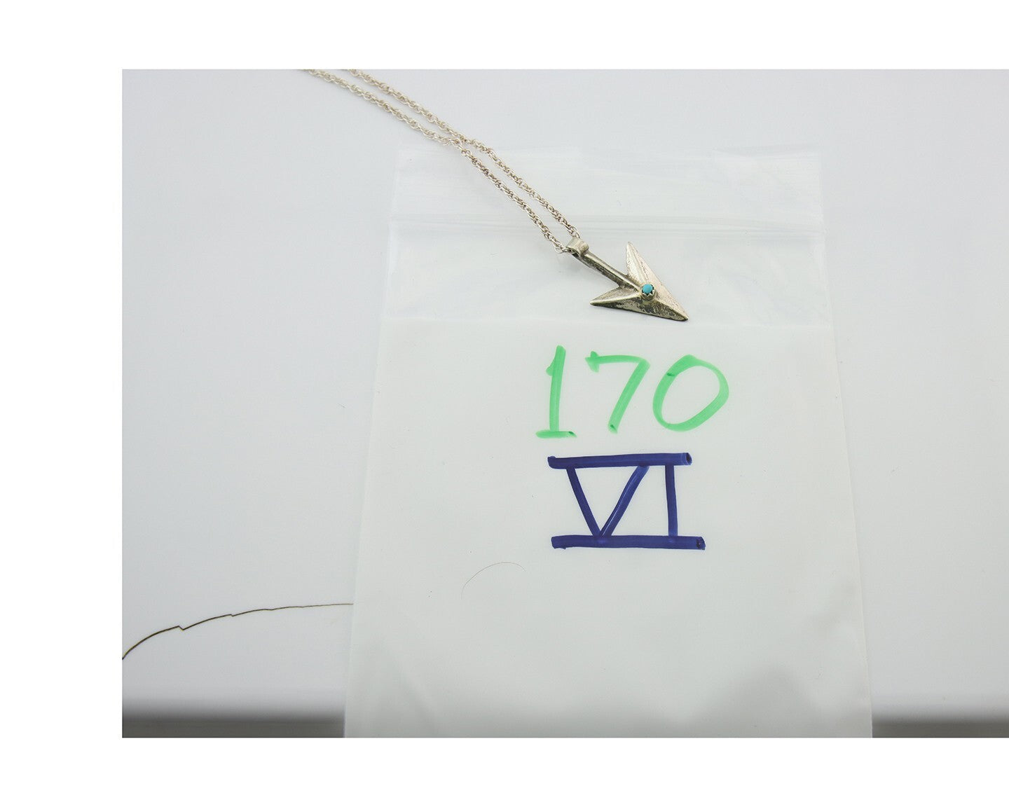 Navajo Sterling Silver Necklace Authentic Turquoise Vintage Handmade