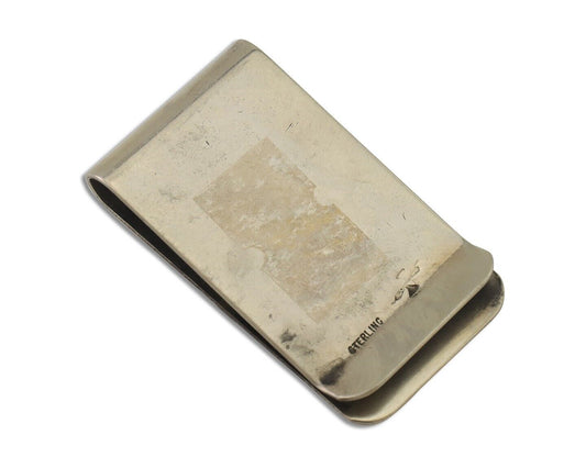 Navajo Lizard Money Clip .925 Silver & .999 Nickle Signed Gibson Gene C.80's