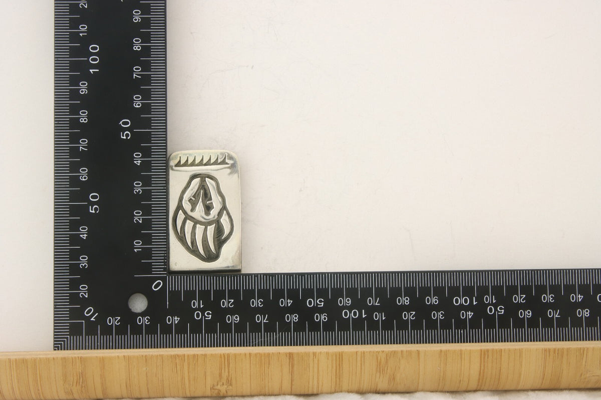 Navajo Money Clip 925 Silver & 999 Nickle Animal Claw Native Artist C.80's