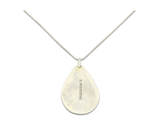 Navajo Sterling Silver Necklace Turquoise Authentic Vintage Signed A. Penketewa