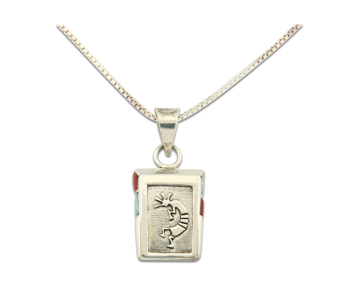 Navajo Sterling Silver Necklace Handmade Authentic Vintage Signed Leonard Jim