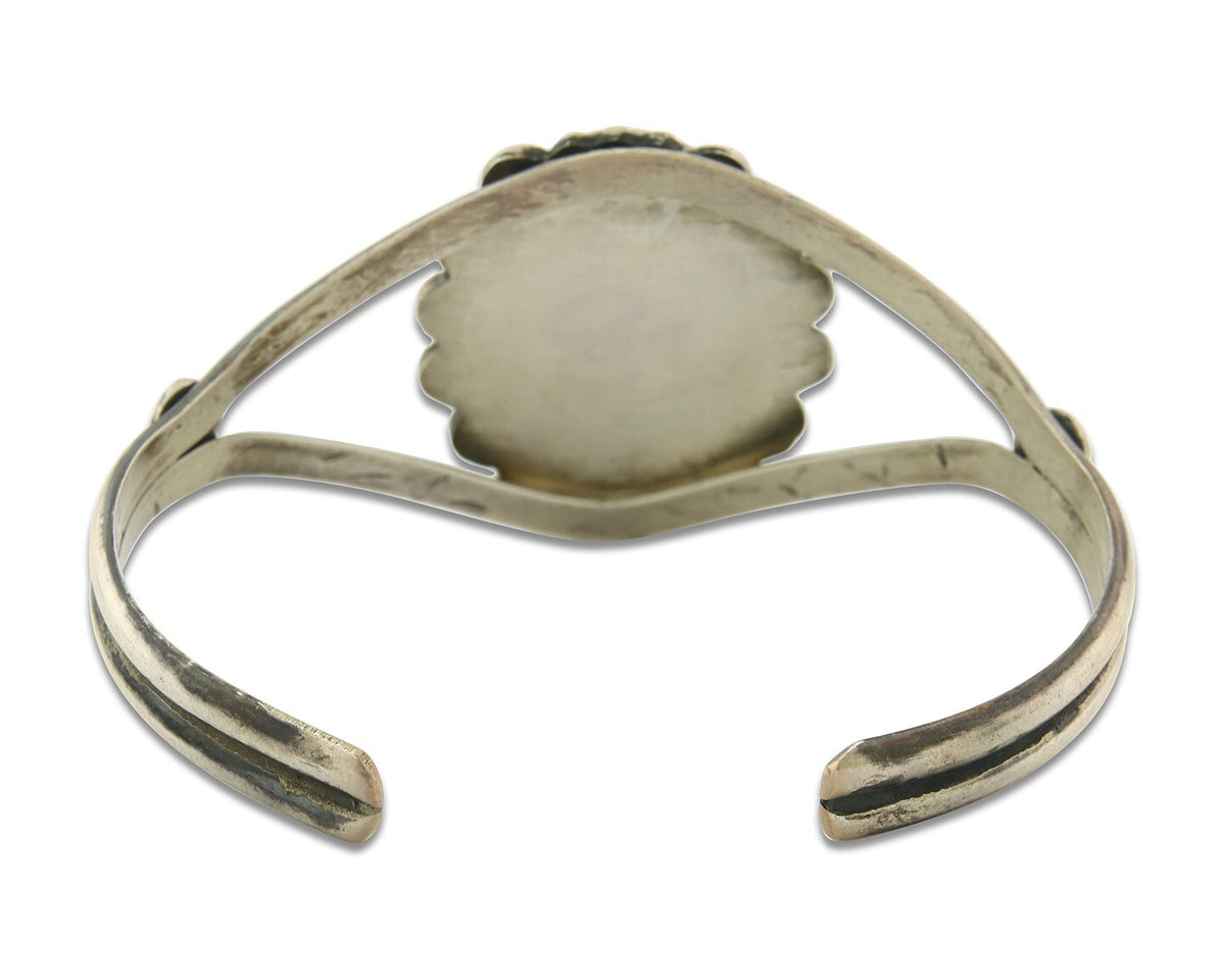 Vintage Navajo Bracelet 925 Silver Onyx Traditional Handmade Native American
