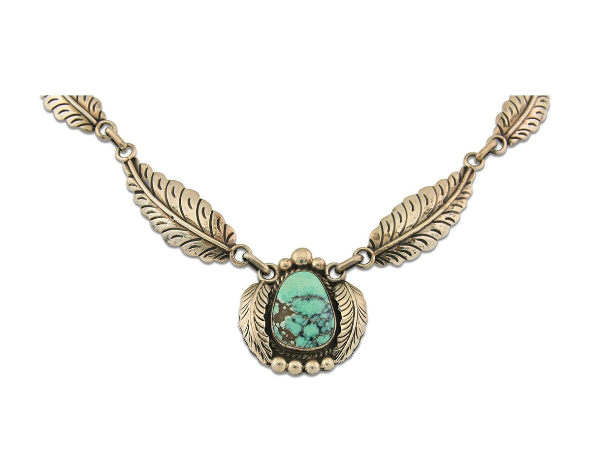 Navajo Necklace Sterling Silver Authentic Gemstone Vintage Signed C Montoya