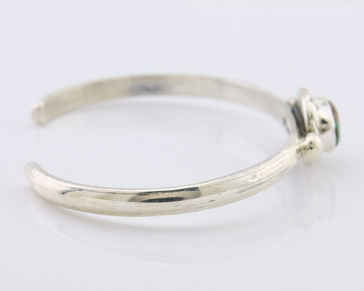 Navajo Bracelet 925 Silver Natural Turquoise Native American Artist C.80's