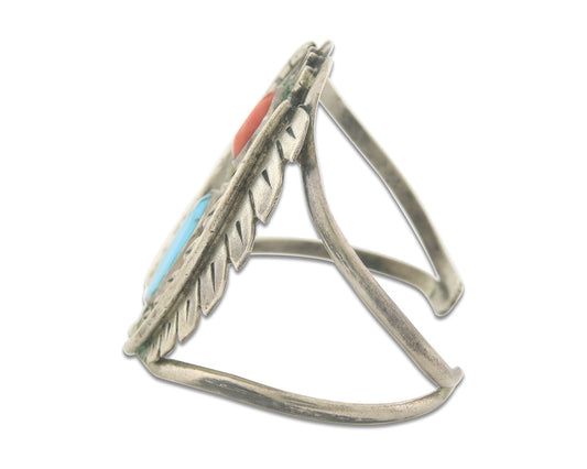 Vintage Navajo Bracelet 925 Silver Handmade Authentic Gemstone Traditional