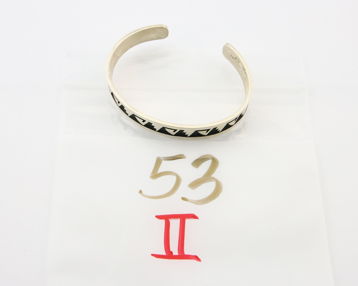 Hopi Bracelet 925 Silver Handmade Artist Signed Guy Josytewa C.80's