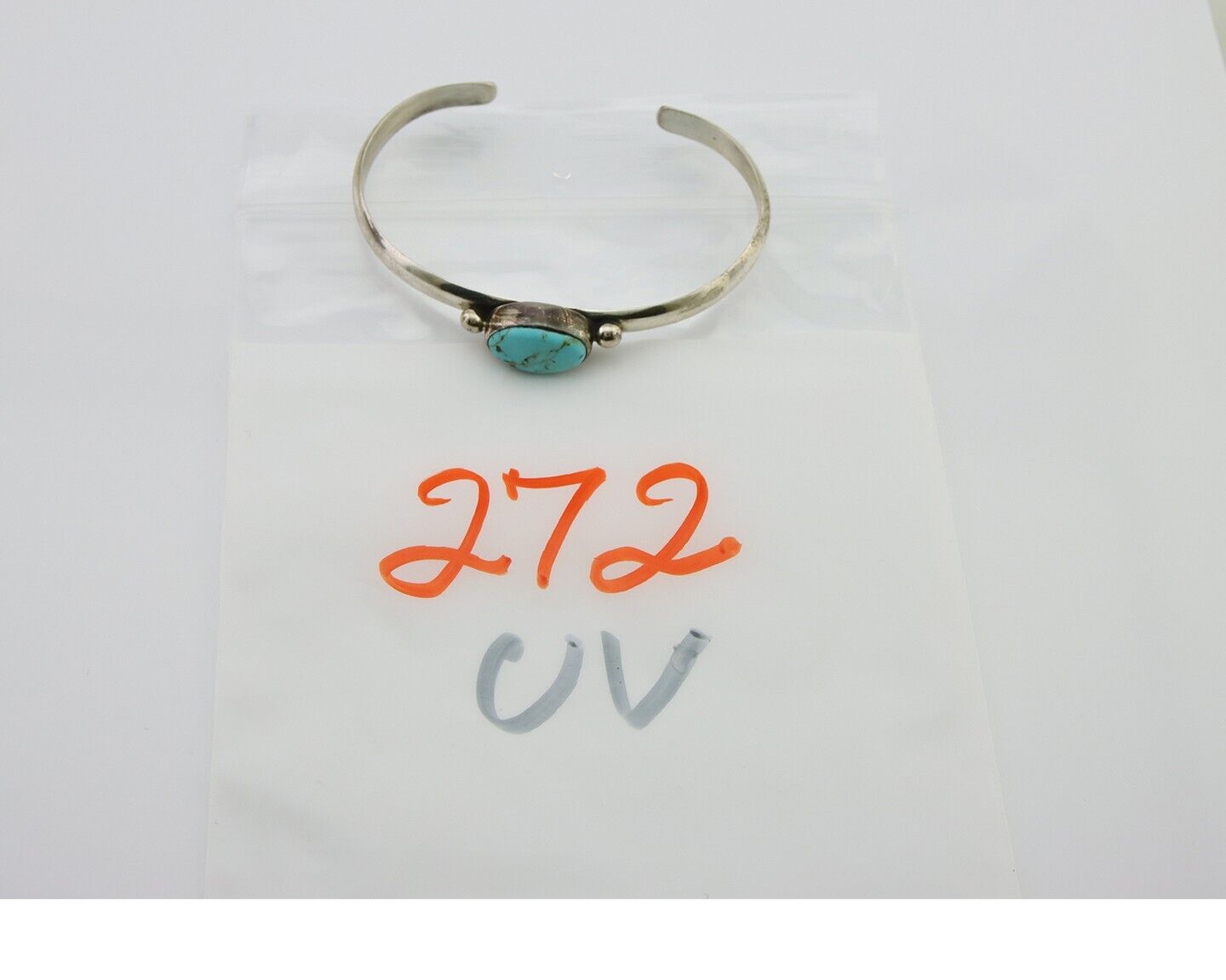 Navajo Cuff Bracelet 925 Silver Turquoise Cuff Native American Artist C.80's