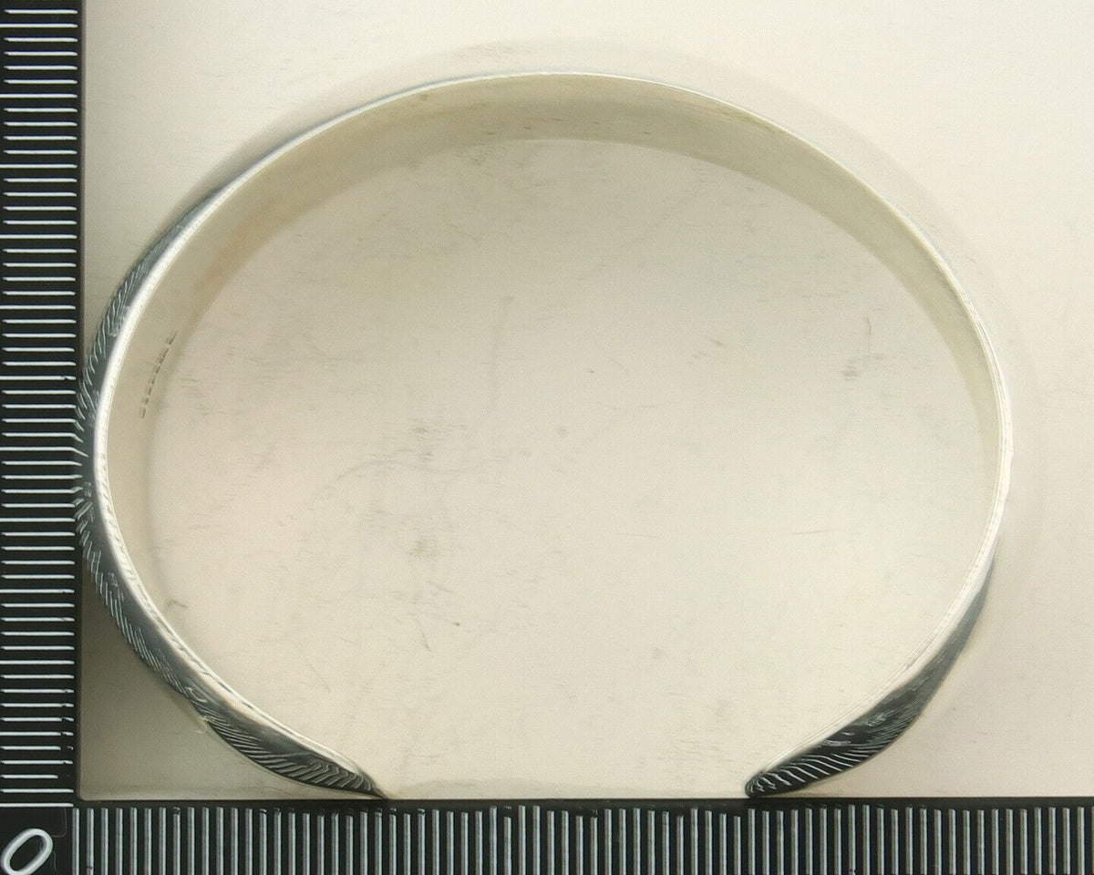 Navajo Bracelet 925 Silver Handmade Cuff 23.5 mm Wide C.80's