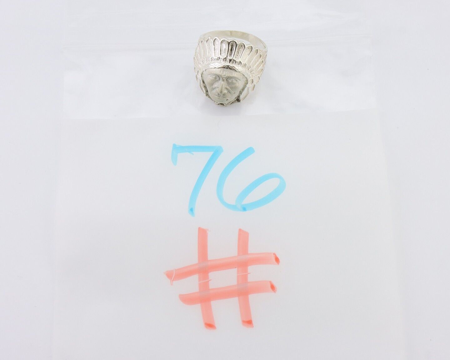 Indian Chief Ring 925 Sterling Silver SOLID CAST 925 STERLING SILVER Size 9.75