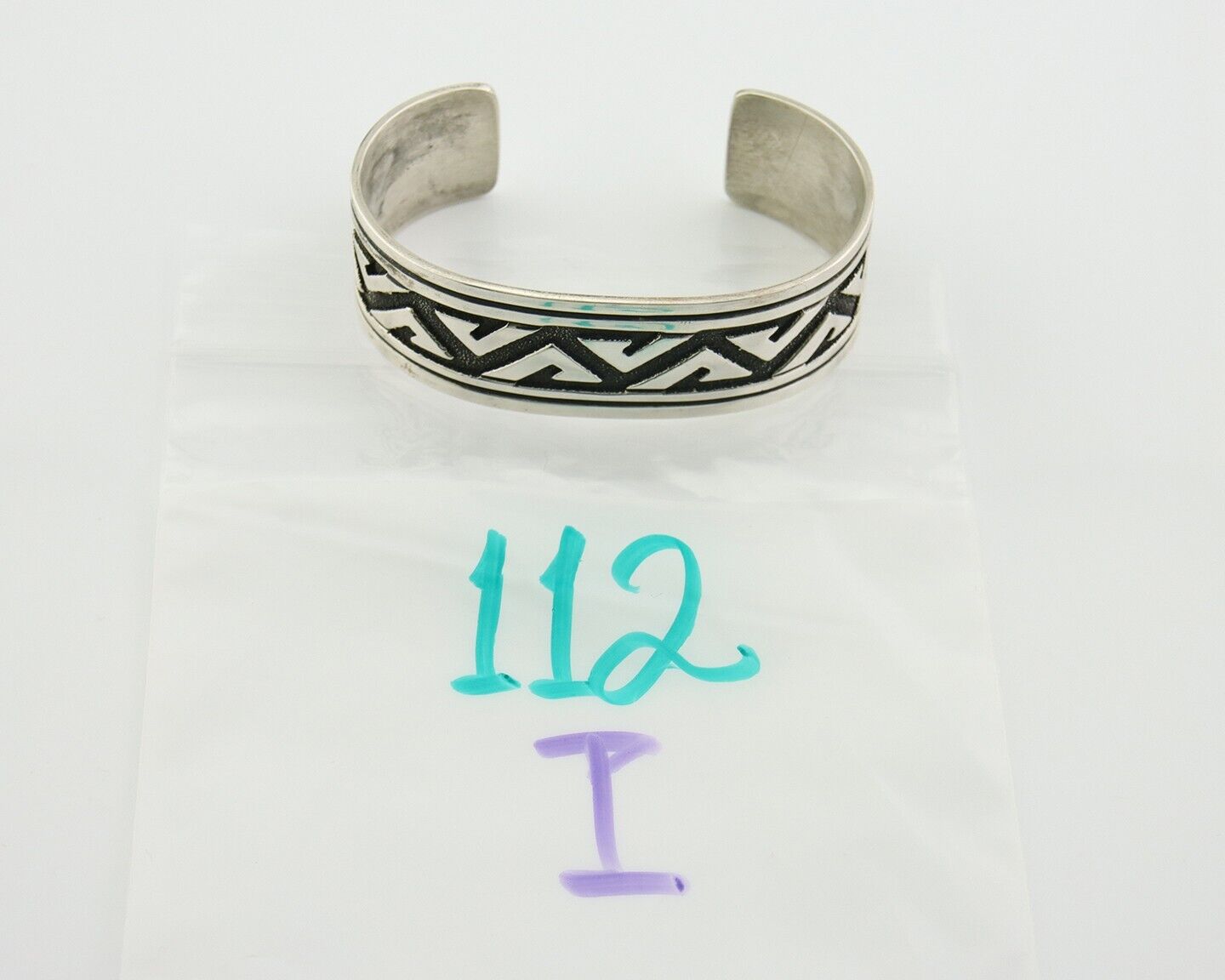 Navajo Bracelet 925 Silver Handmade Cuff Artist Signed Tommy Singer C.80's