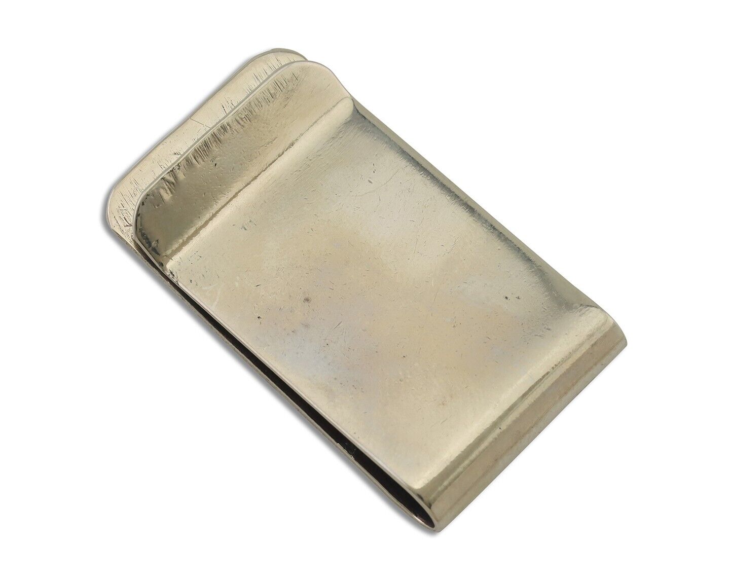Navajo Money Clip .925 Silver Gold Plate & .999 Nickle Native Artist C.80's