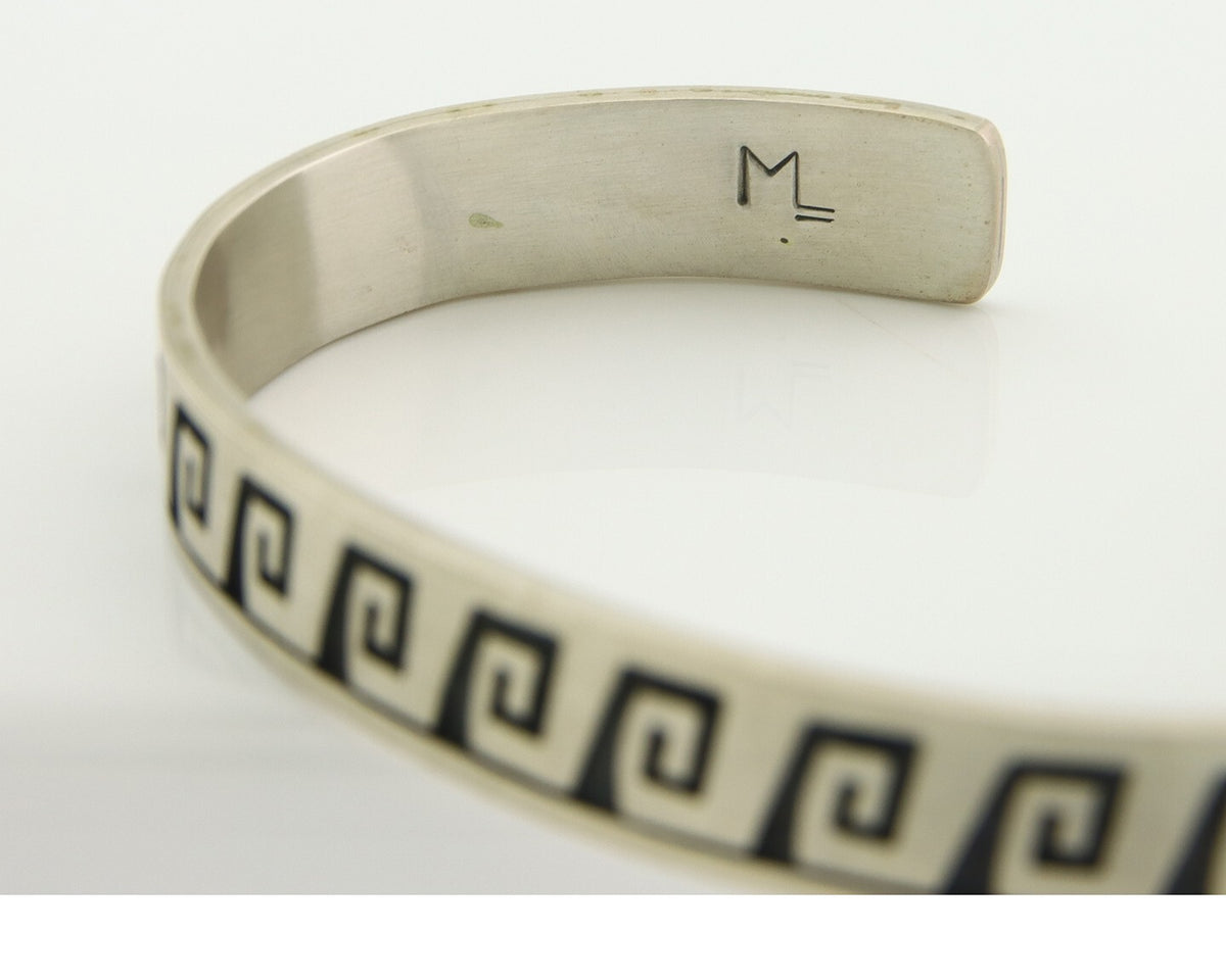 Vintage Hopi Bracelet 925 Silver Signed Effie Tawahongva & ML Authentic