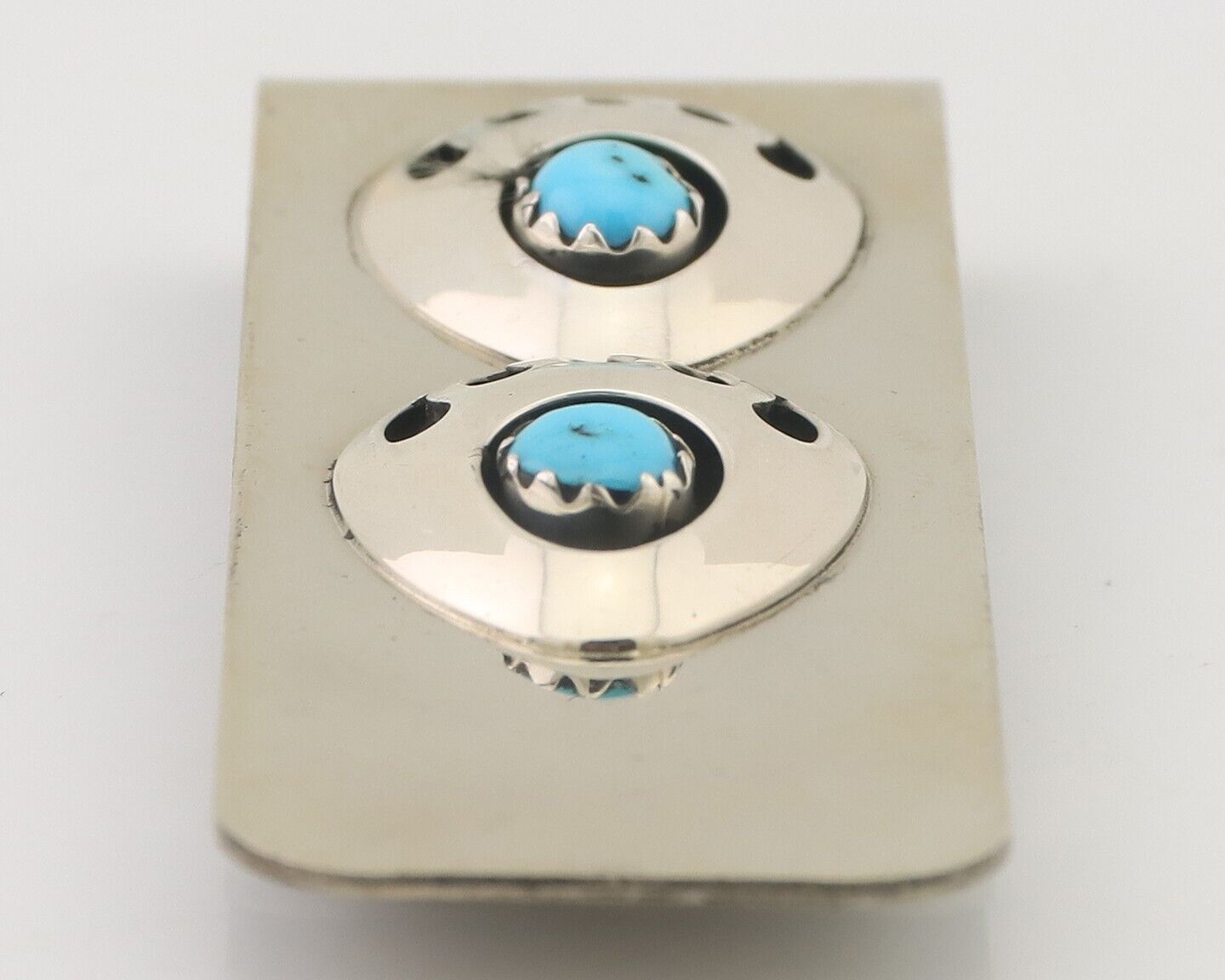 Navajo Claw Money Clip Handmade .925 Silver & .999 Nickle Native Artist C.80's