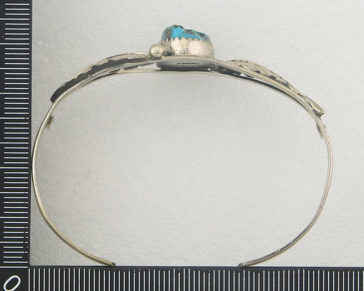 Vintage Navajo Bracelet 925 Silver Turquoise Traditional Handmade Authentic