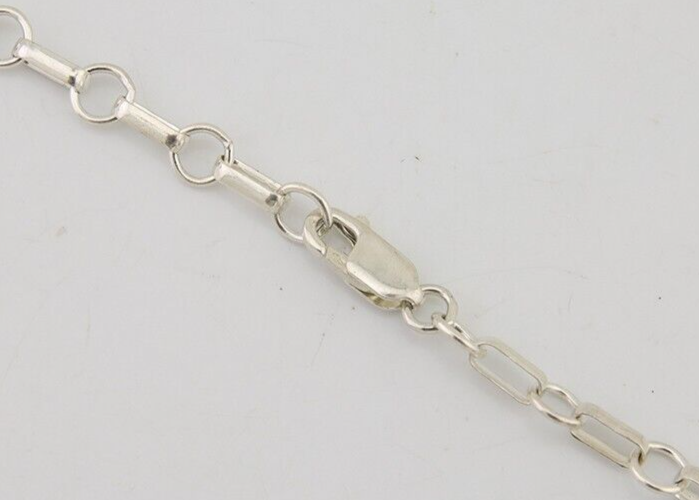Navajo Necklace 925 Silver Natural Turquoise Artist Signed Sunrise C80s