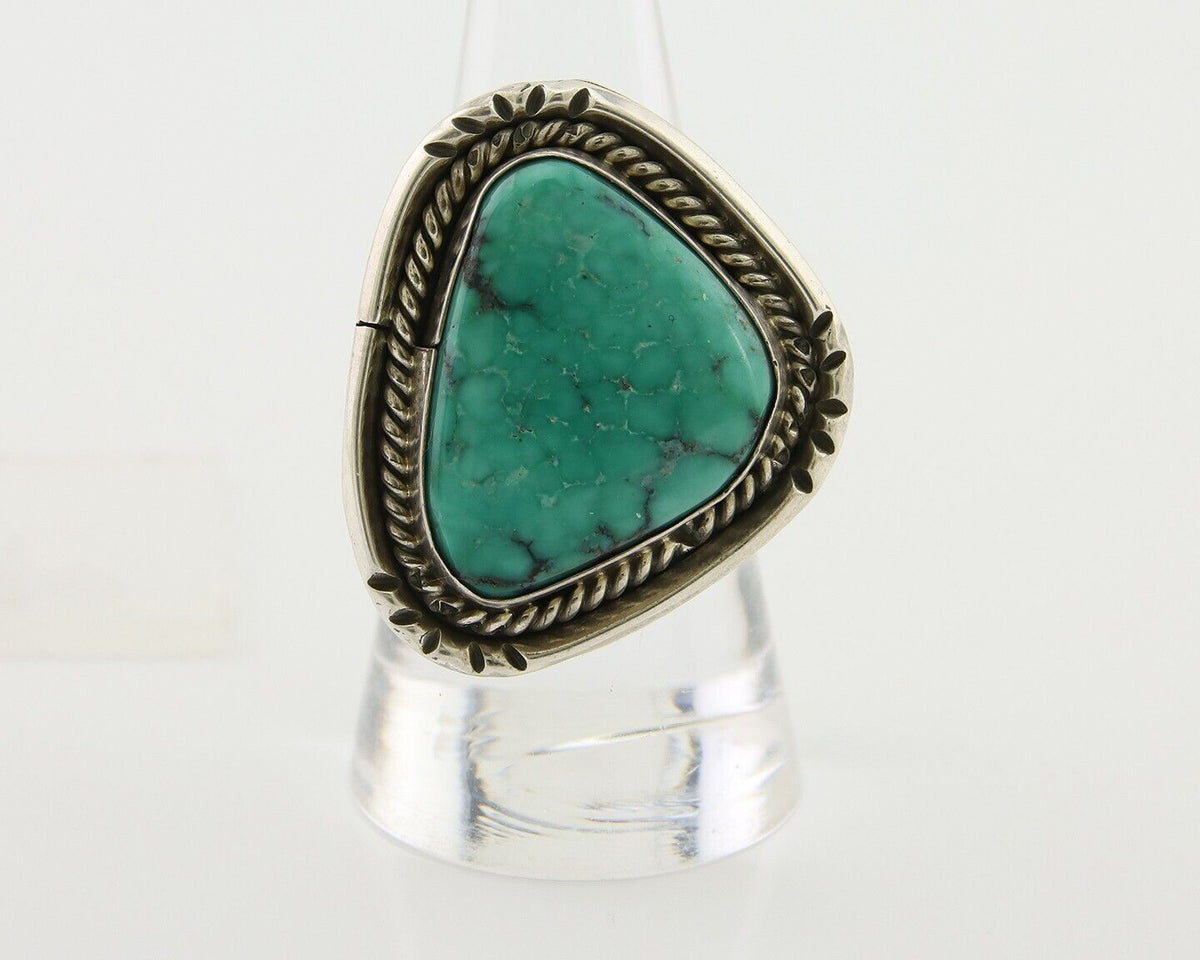 Navajo Handmade Ring 925 Silver Turquoise Native Artist C.80's