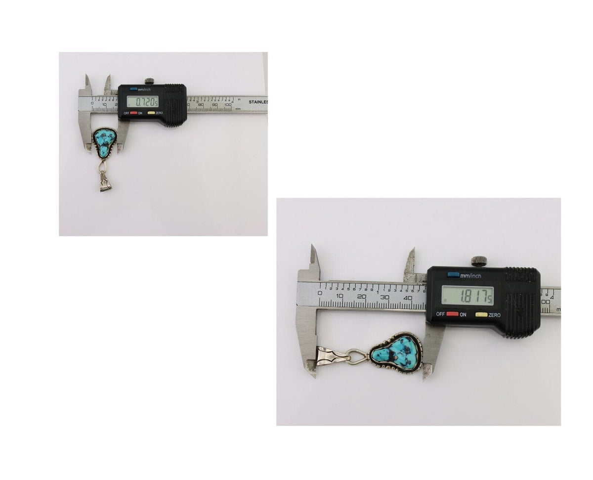 Navajo Necklace Pendant 925 Silver Turquoise Artist Tony Guerro C.80's