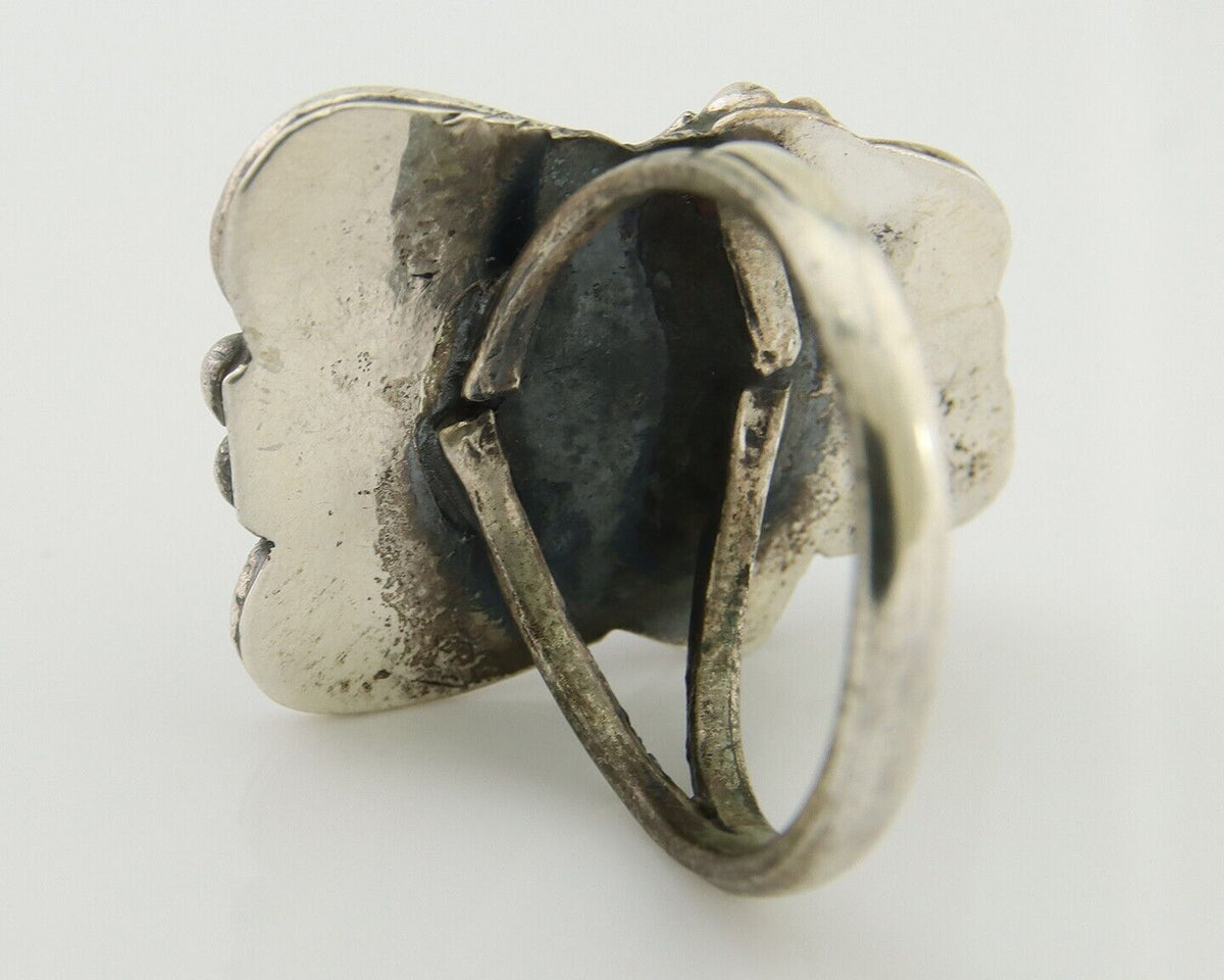Navajo Handmade Ring 925 Silver Turquoise Native Artist C.80's