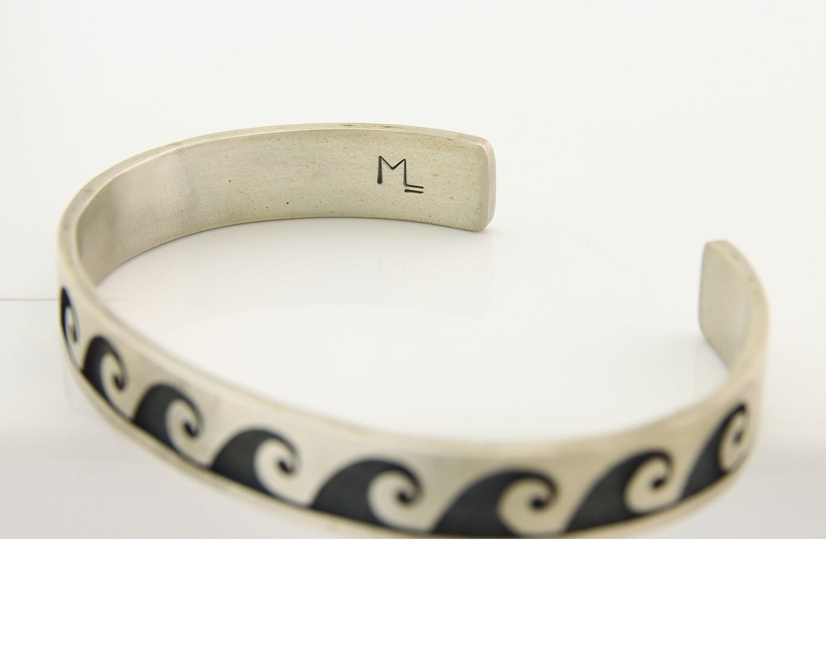 Vintage Hopi Bracelet 925 Silver Signed Effie Tawahongva & ML Authentic