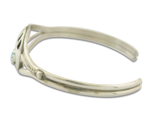 Navajo Bracelet 925 Silver Handmade Animal Claw Cuff Native American Artist C80s