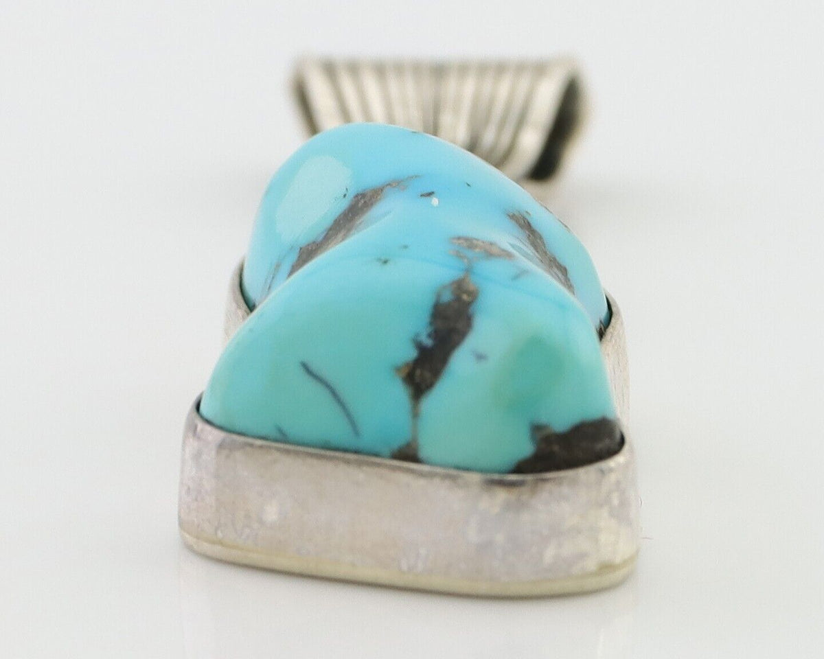 Navajo Necklace Pendant 925 Silver Turquoise Artist Tony Guerro C.80's