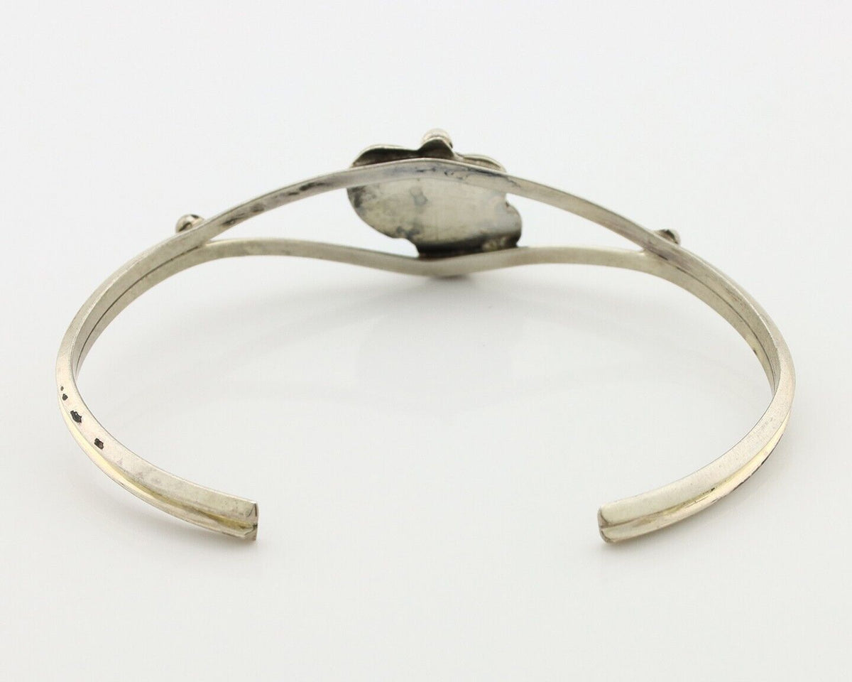 Navajo Handmade Bracelet 925 Silver Natural Blue Turquoise Native American C80s