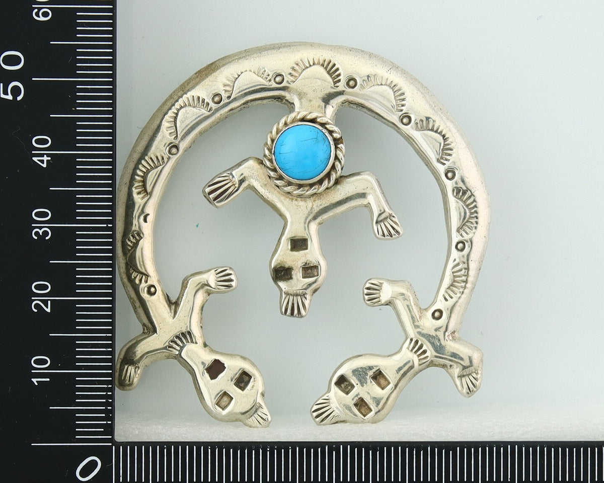 Navajo Sterling Silver Pendant Handmade Authentic Vintage C.80's