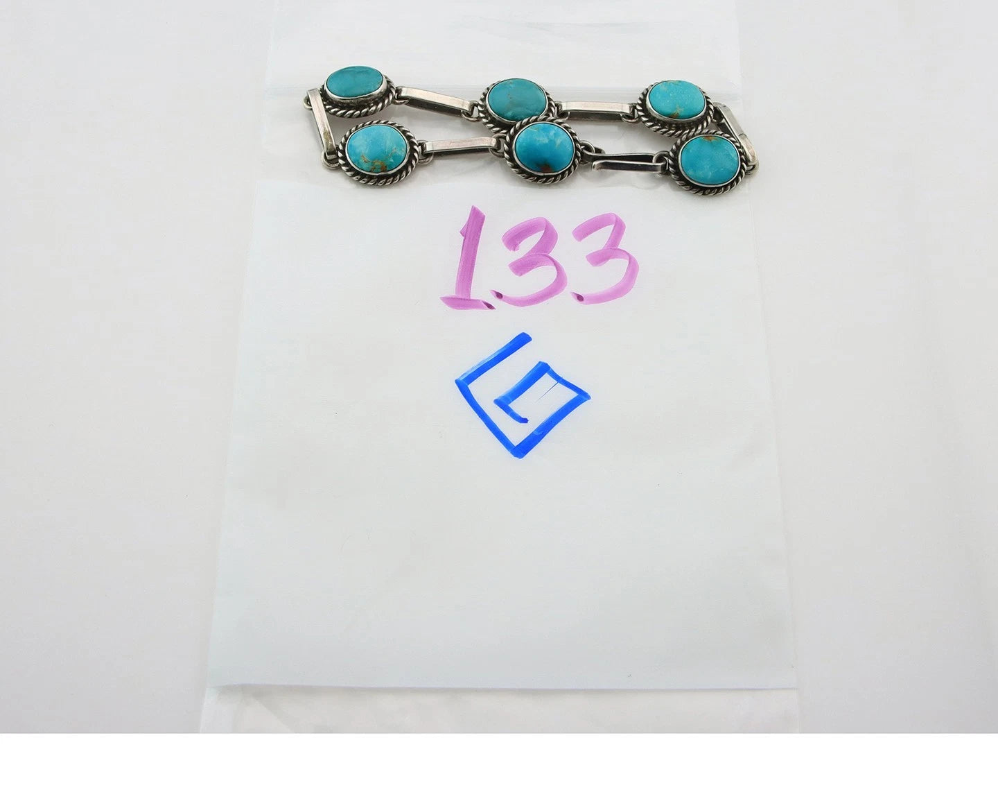 Navajo Cuff Bracelet 925 Sterling Silver Natural Turquoise Handmade Vintage