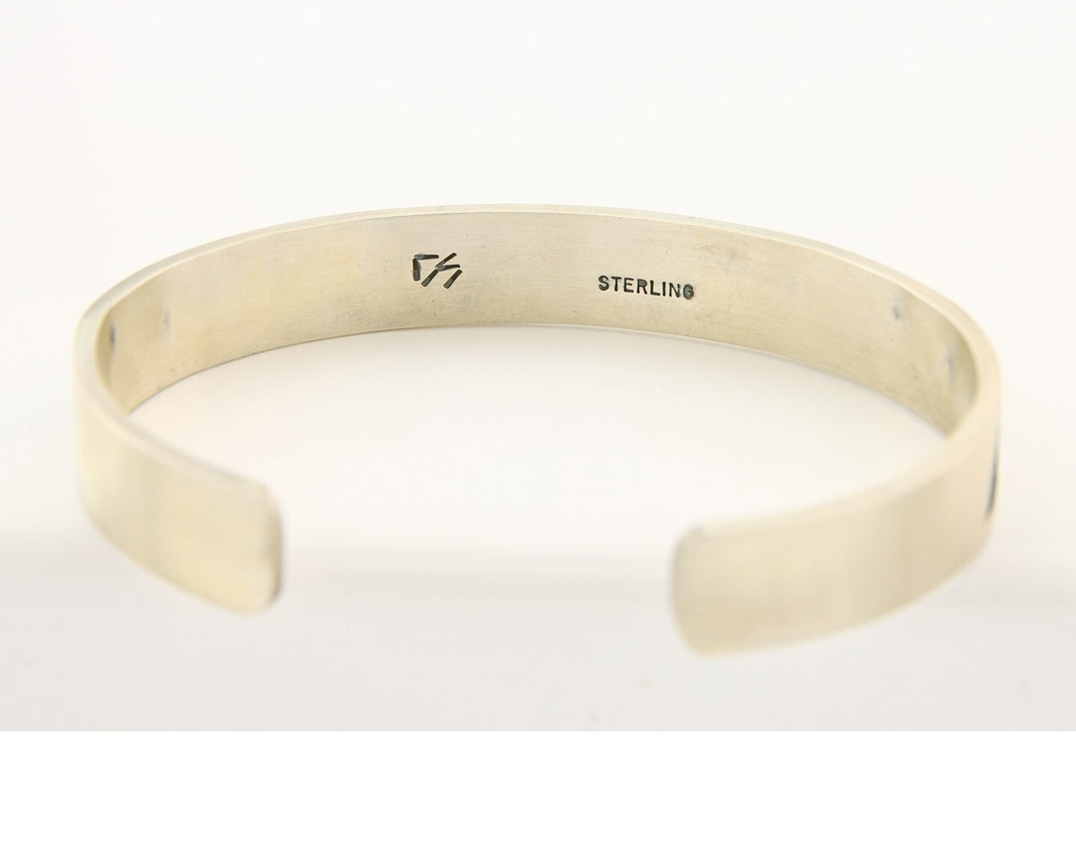 Hopi Bracelet 925 Silver Handmade Signed Darren Seweyestewa C.80's