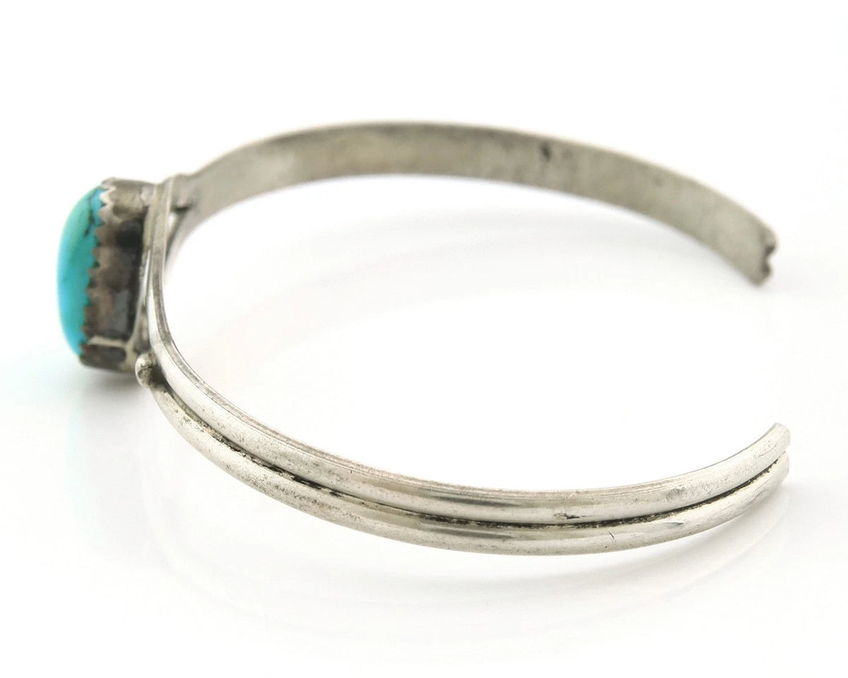 Navajo Cuff Bracelet Sterling Silver Authentic Natural Turquoise Native American