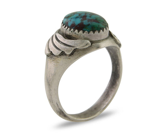 Navajo Ring 925 Silver Turquoise Turpen's Pawn Vault Artist Native C.80's