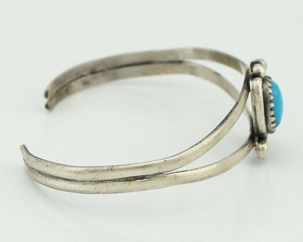 Navajo Slave Bracelet 925 Silver Natural SB Turquoise Native American C.80's