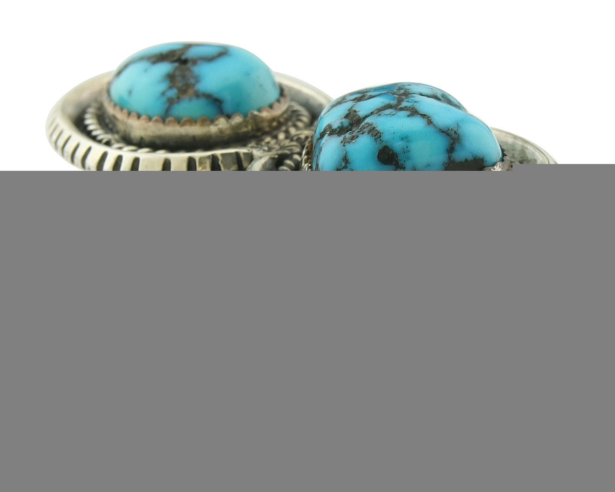 Vintage Navajo Ring Sterling Silver Authentic Turquoise Tom Willeto Size 6.25