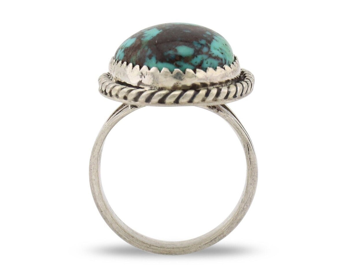 Navajo Ring 925 Silver Turquoise Native American Artist C.1930's